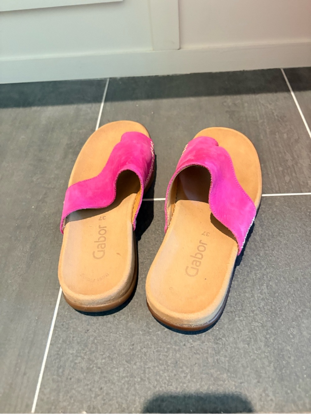 Gabor Lanzarote nubuck sandal slides 37 new - Picture 3 of 6